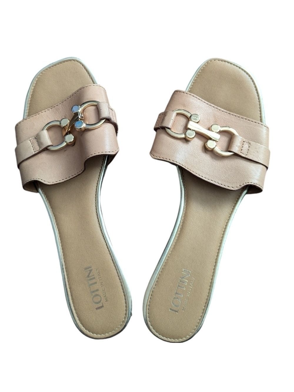 LOTTINI Leather Slides